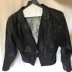 Ladies Leather Bolero Jacket